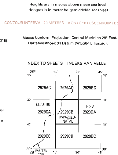 map sheets